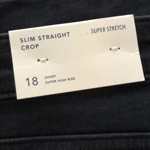 AE slim straight crop denim